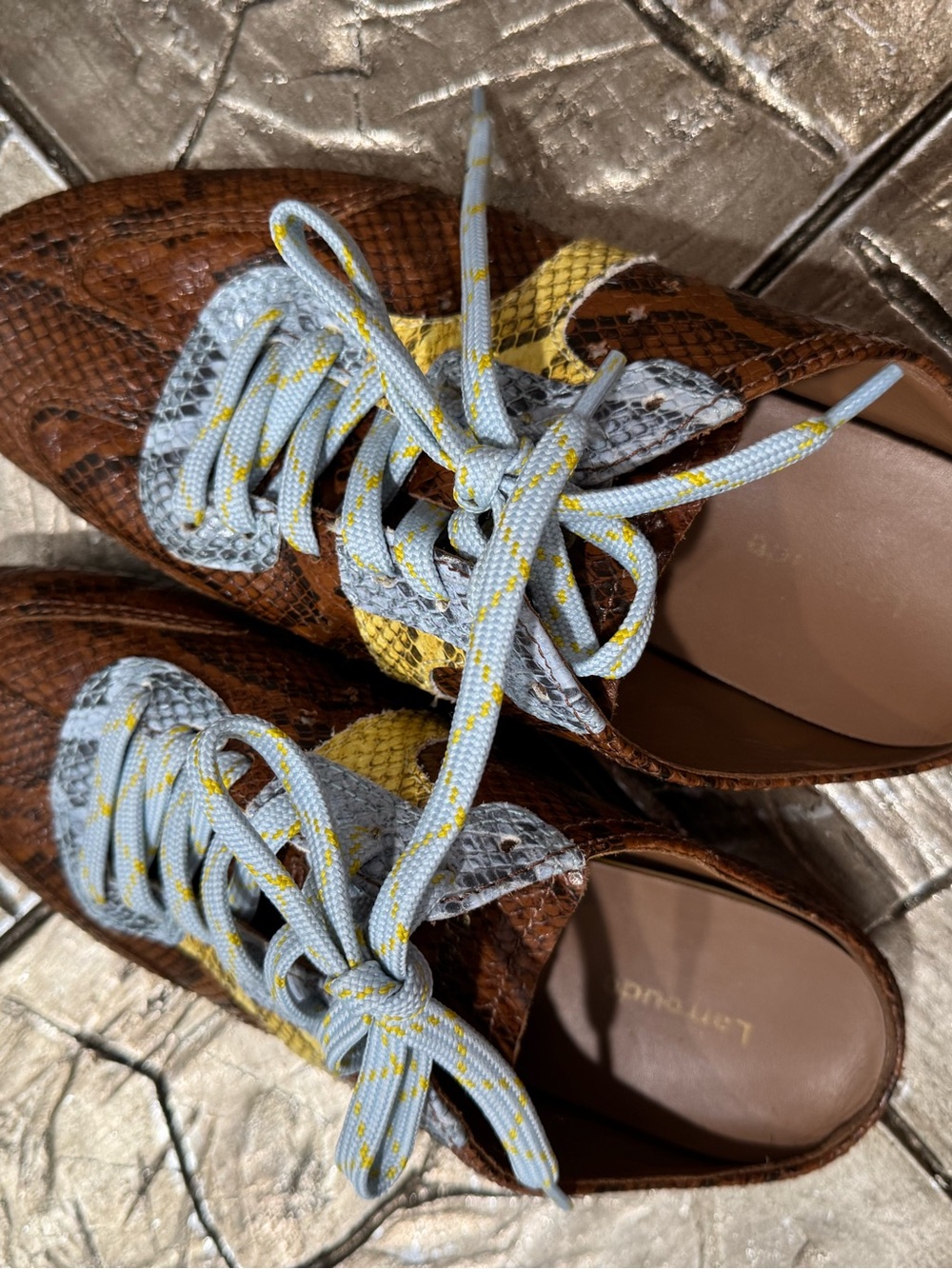 Larroude Stella Mule In Python Printed Leather - Picture 13 of 13